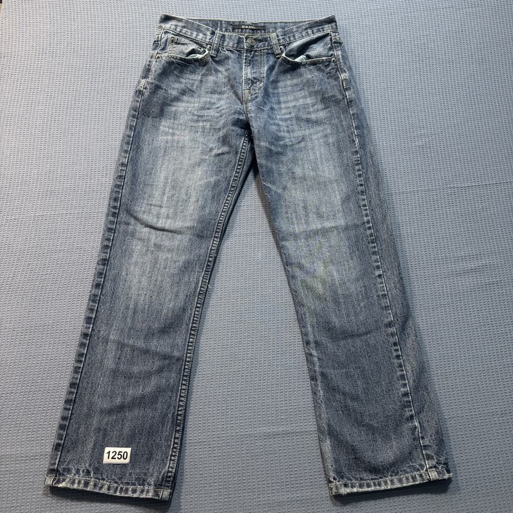 Black Straight Jeans Men Sz 30 x 30‎ Gray Pre-owned